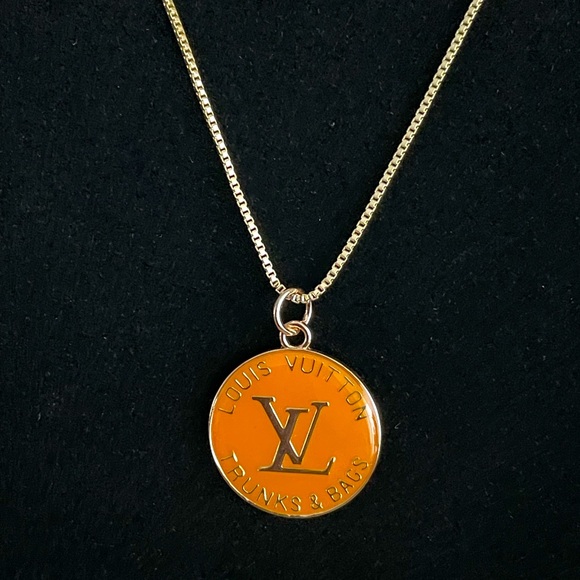 Jewelry - Louis Vuitton Signature Orange Tangerine Pendant on New Chain